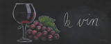 Chalkboard Menu IV - Vin Affiches par Emily Adams