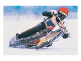 Ice Biker Premium Giclee Print