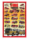 Fire Trucks for Kids Giclée-Premiumdruck