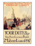 Remember Your First Thrill Of American Liberty Premium Giclee Print