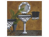 Safari Soak in Zebra II Premium Giclee Print by Cathy Hartgraves