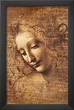 Leonardo Da Vinci (Female Head, La Scapigliata) Art Poster Print  Art Poster Print Print