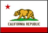California State Flag Poster Print Mounted Print