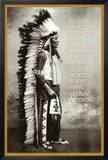 Chief White Cloud (Native American Wisdom) Art Poster Print Photo