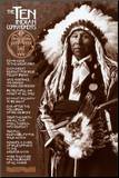 The Ten Indian Commandments Mounted Print