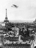 Spirit of St. Louis over Paris Prints