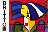 Japanese Woman Collectable Print by Romero Britto