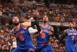 Indianapolis, IN - May 14: Tyson Chandler and Roy Hibbert Photographic Print by Nathaniel S. Butler