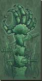 Creature Hand Stretched Canvas Print by Dwight Francis