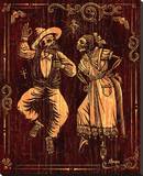 Danzantes Stretched Canvas Print by Marco Almera