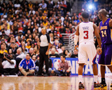 Los Angeles, CA - January 4: Kobe Bryant and Chris Paul Fotografisk tryk af Noah Graham Los Angeles, CA - January 4: Kobe Bryant and Chris Paul Fotografisk tryk af Noah Graham