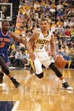 Indianapolis, IN - May 14: George Hill and Raymond Felton Photographic Print by Ron Hoskins
