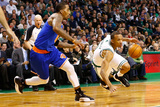 Boston, MA - January 24: Avery Bradley and J.R. Smith Photographic Print by Jared Wickerman