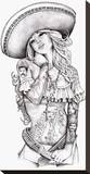 Love Charra Stretched Canvas Print by Mouse Lopez