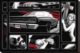 Death Ride 68 Stretched Canvas Print by Marco Almera