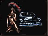 Merc Muertos Stretched Canvas Print by Marco Almera