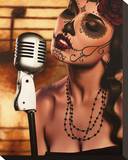 Mi Cancion Stretched Canvas Print by Daniel Esparza