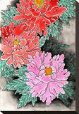 Peonies at Night Stretched Canvas Print by Clark North
