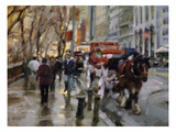 Horse and Carriage, New York City Giclee Print by Desmond O'hagan