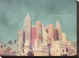 New York in Las Vegas Stretched Canvas Print by Charlene Precious