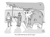 "You wouldn't like Peanuts when he's angry." - New Yorker Cartoon Premium Giclee Print by Farley Katz
