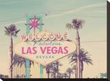 Welcome to Las Vegas Stretched Canvas Print by Charlene Precious