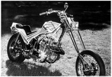 Custom Vintage Chopper Motorcycle Archival Photo Poster Prints
