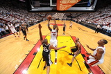 Miami, FL - JUNE 9 Udonis Haslem and Boris Diaw Photographic Print