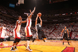Miami, FL - JUNE 9 Tony Parker and Udonis Haslem Photographic Print