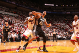 Miami, FL - JUNE 9 Udonis Haslem and Tim Duncan Photographic Print