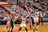 Miami, FL - JUNE 9 Manu Ginobili and Udonis Haslem Photographic Print