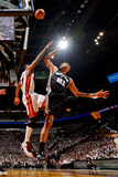 Miami, FL - JUNE 9 Tim Duncan and Udonis Haslem Photographic Print