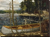 Thomson - The Canoe Stretched Canvas Print by Tom Thomson