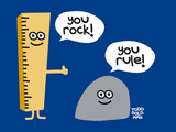 You Rock You Rule Poster von Todd Goldman