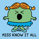 Miss Know It All Posters par Todd Goldman