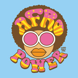 Afro Power Kunstdrucke von Todd Goldman