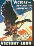 Victory - Now You Can Invest In It! 1945 Stretched Canvas Print by Dean Cornwell