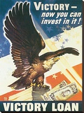 Victory - Now You Can Invest In It! 1945 Stretched Canvas Print by Dean Cornwell