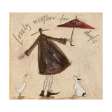 Lovely Weather for Ducks Giclee Print by Sam Toft