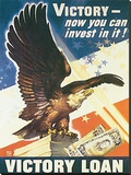 Victory - Now You Can Invest In It! 1945 Stretched Canvas Print by Dean Cornwell