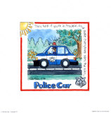 Police Car Poster by Lila Rose Kennedy