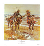 Doubtful Handshake Láminas por Charles Marion Russell