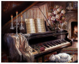 Sonata alla luce del caminetto-8 X 10 Poster di Judy Gibson