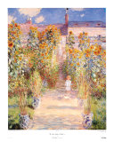 El jardín del artista en Vetheuil Láminas por Claude Monet El jardín del artista en Vetheuil Láminas por Claude Monet