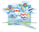 Balloons Red and Blue Diamonds Plakater af Paul Brent Balloons Red and Blue Diamonds Plakater af Paul Brent