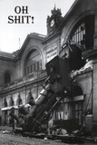 Shit! - Gare Montparnasse Print
