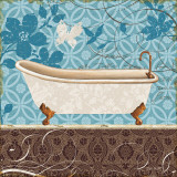 Eco Motif Bath I Posters by Lisa Audit