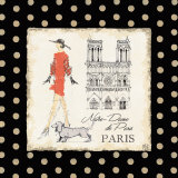 Ladies In Paris IV Print by Avery Tillmon