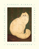 White Persian Cat Prints by Warren Kimble