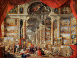 Ansichten vom modernen Rom, 18. Jh. Kunstdrucke von Giovanni Paolo Pannini